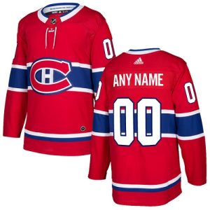 Kinder Montreal Canadiens Eishockey Trikot Benutzerdefinierte Heim Rot Authentic